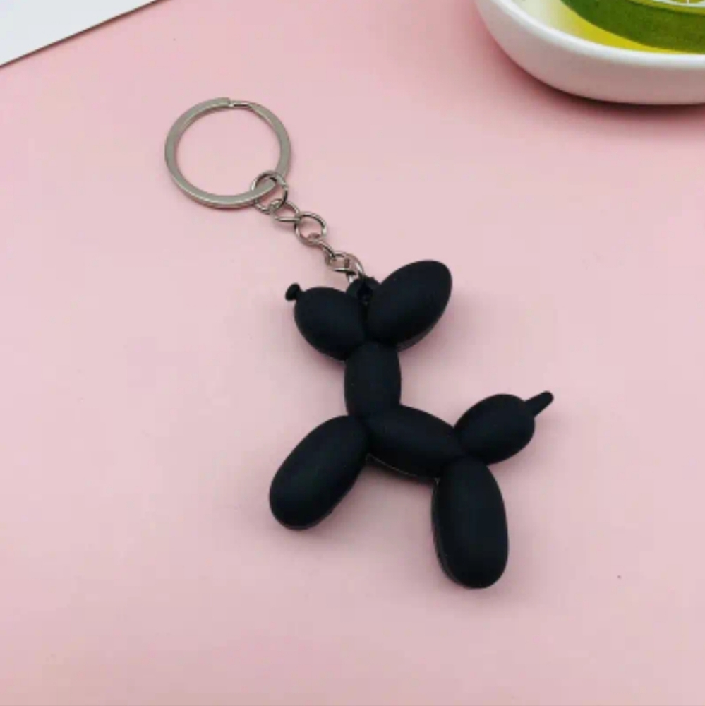 NEW, 1pc, Cute Cartoon Balloon Dog Keychain Pendant, Bag Ornament, Car Key Chain